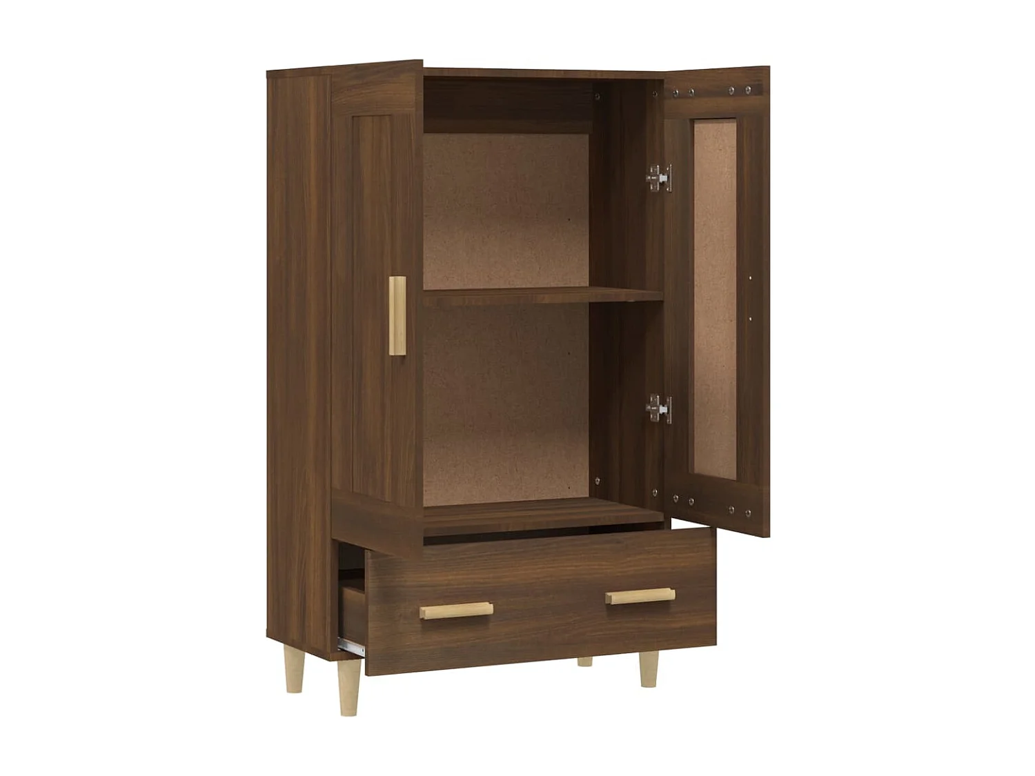 Buffet Chêne marron 70x31x115 cm Bois d'ingénierie