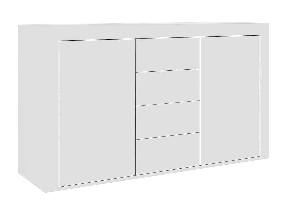 Buffet Blanc 120x36x69 cm Bois d'ingénierie