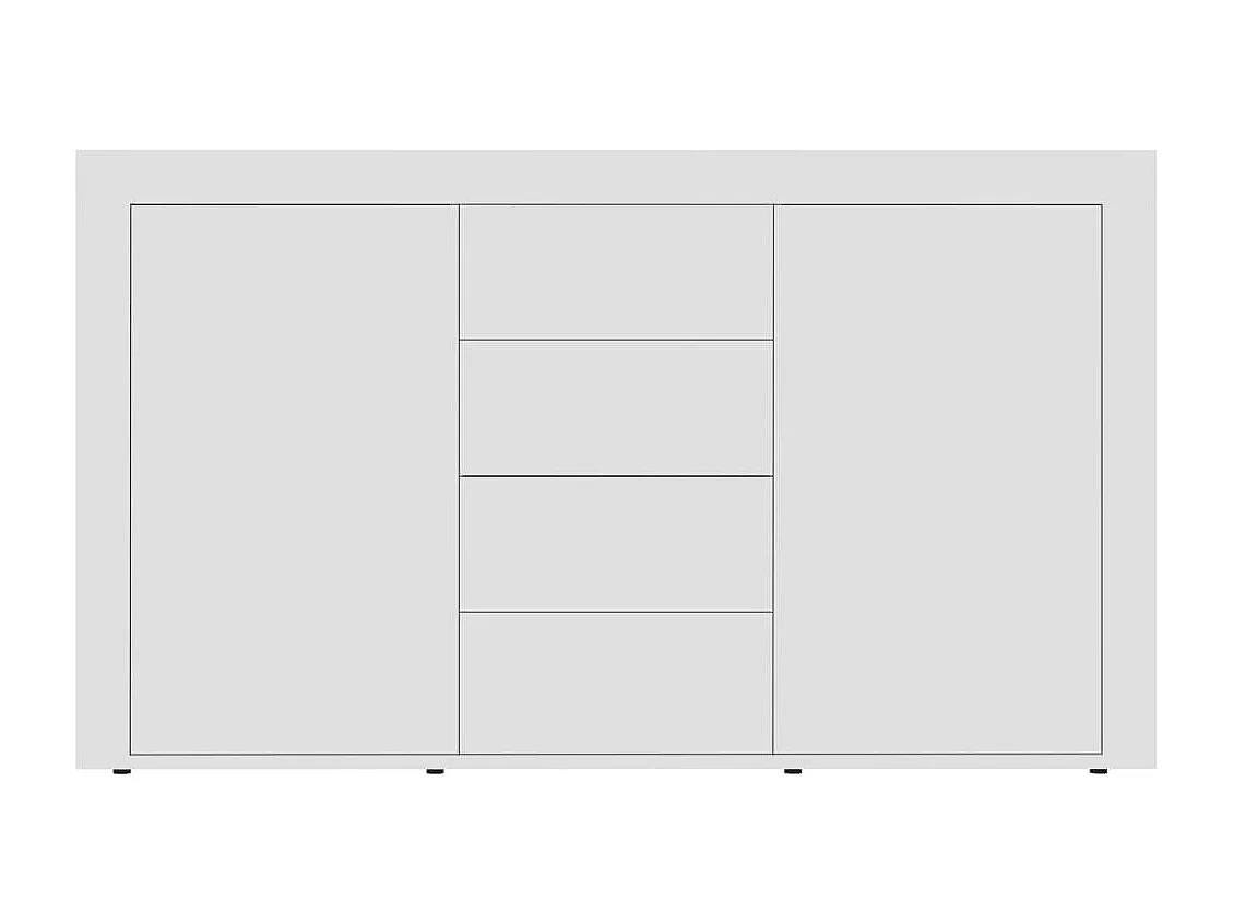 Buffet Blanc 120x36x69 cm Bois d'ingénierie