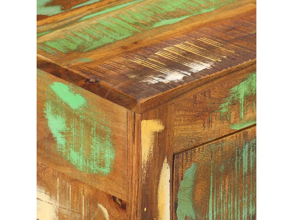 Aparador de madera maciza reciclada 110x35x65 cm