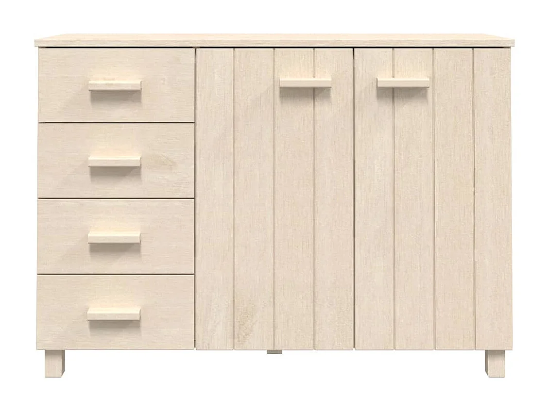 Buffet HAMAR Marron miel 113x40x80 cm Bois massif de pin