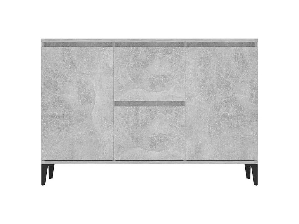 Dressoir 102x35x70 cm bewerkt hout betongrijs