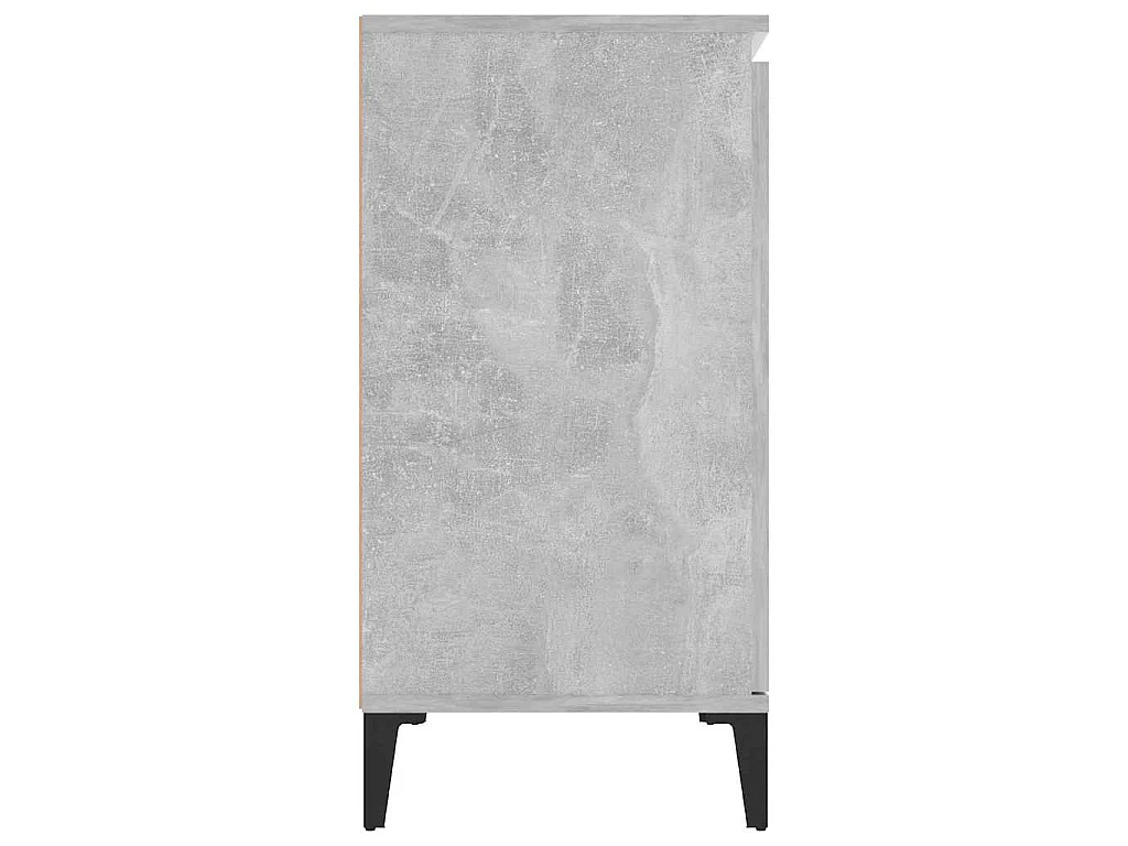 Dressoir 102x35x70 cm bewerkt hout betongrijs
