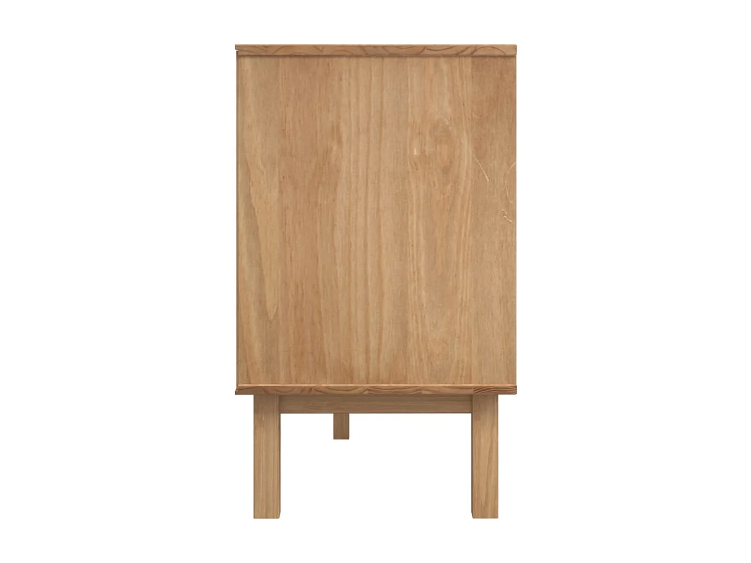 Aparador OTTA madera maciza pino marrón y blanco 114x43x73,5 cm
