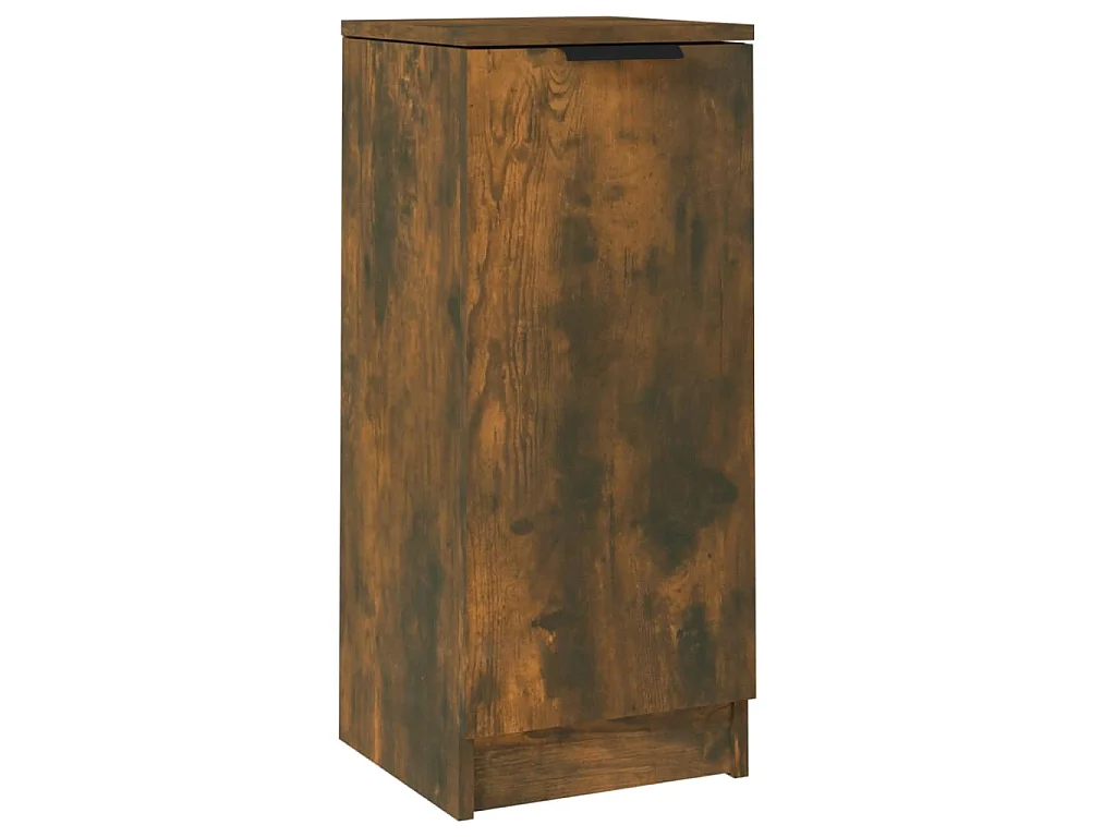 Dressoir 30x30x70 cm bewerkt hout gerookt eikenkleurig