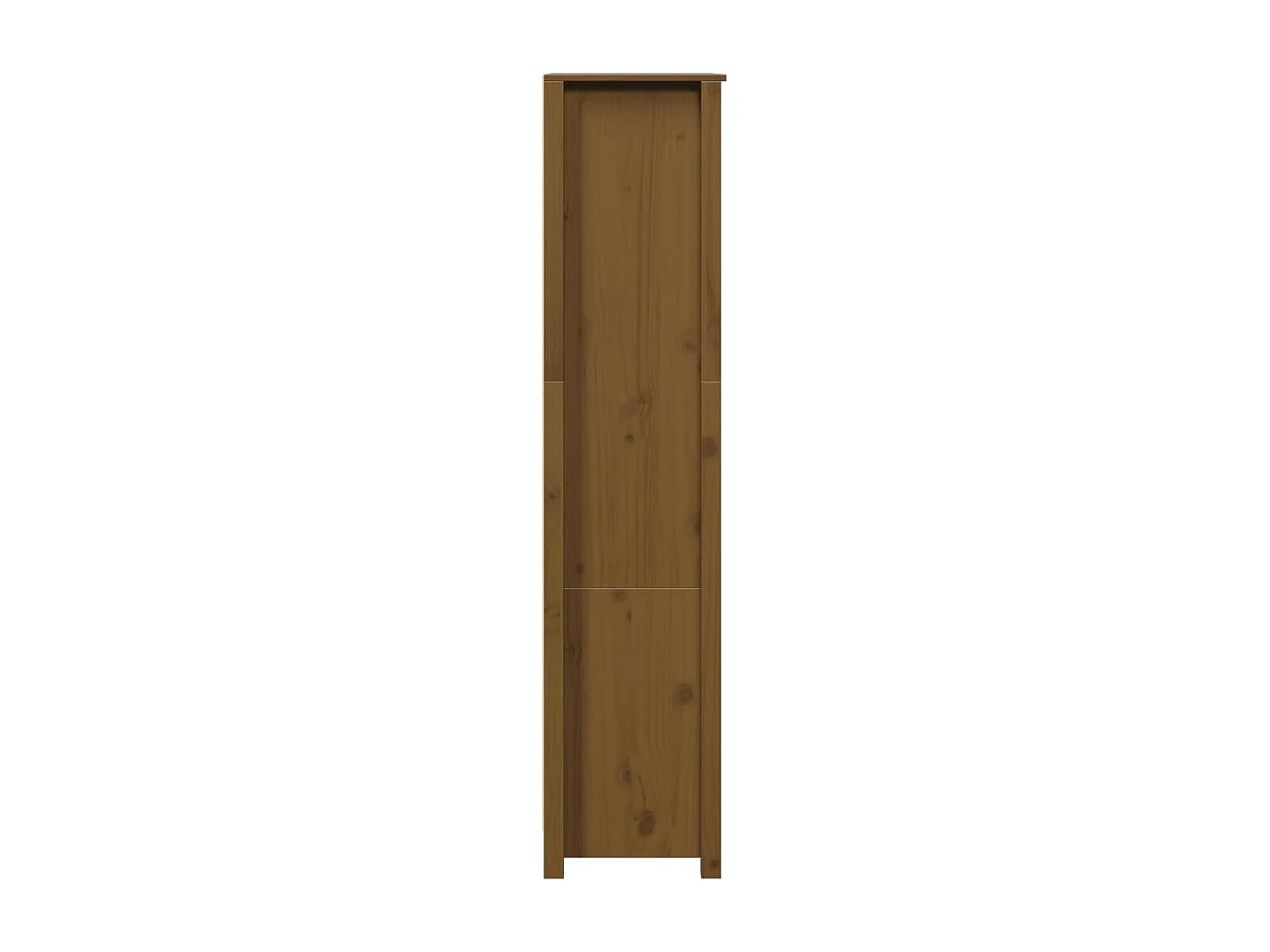 Buffet haut Marron miel 80x35x154 cm Bois massif de pin
