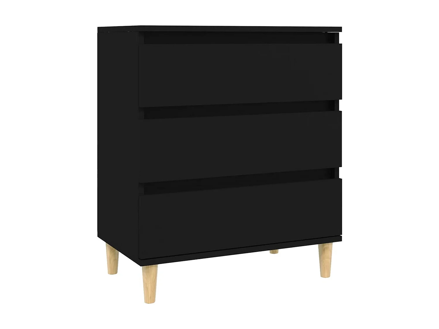 Sideboard Schwarz 60x35x70 cm Holzwerkstoff