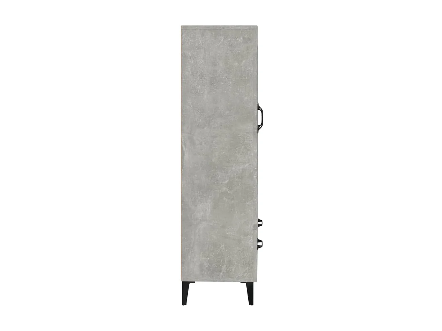 Buffet haut Gris béton 70x31x115 cm Bois d'ingénierie