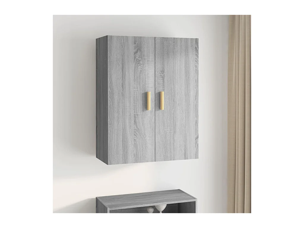 Armoire murale suspendue Sonoma gris 69,5x34x90 cm