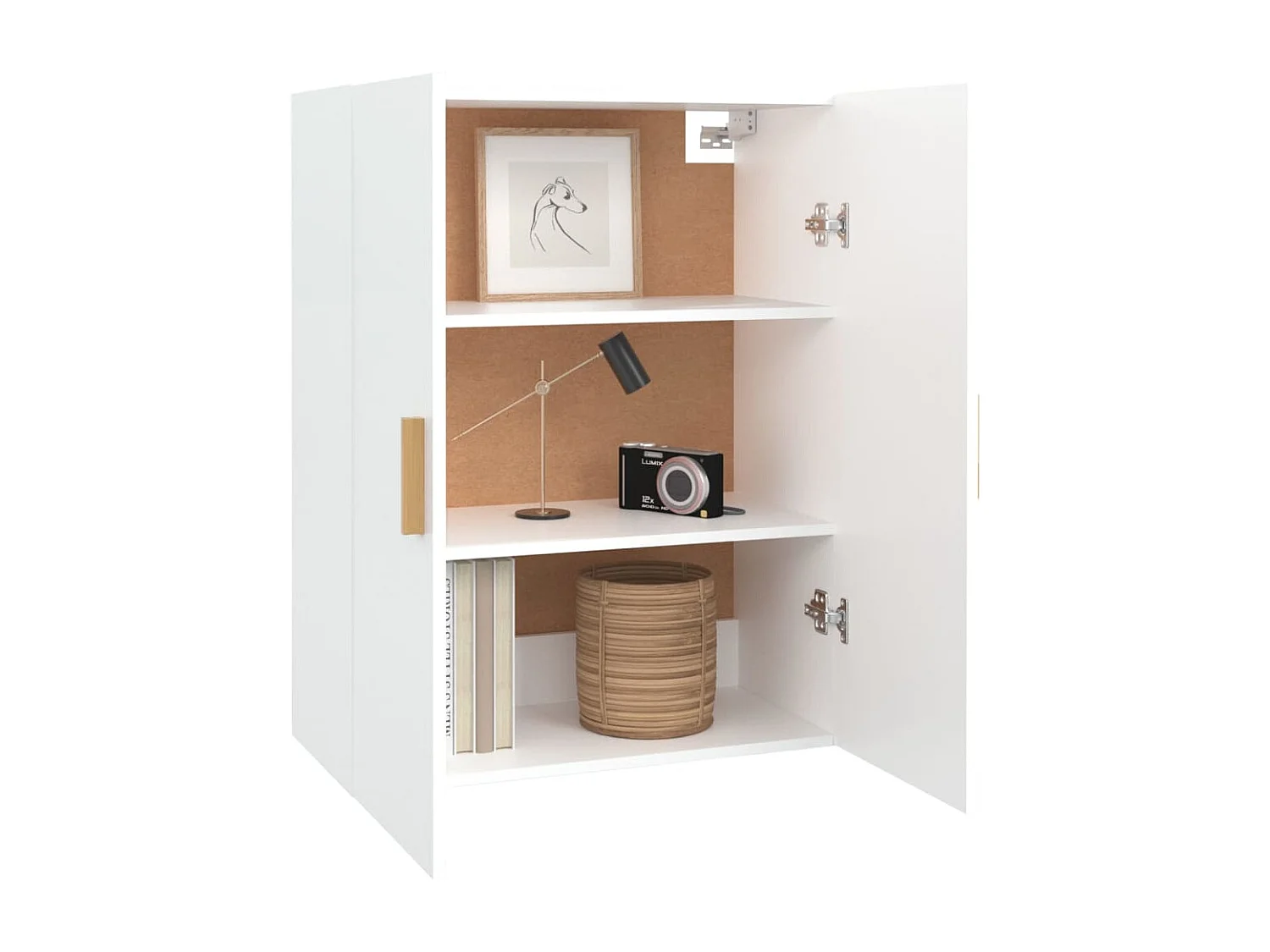 Hangkast 69,5x34x90 cm wit