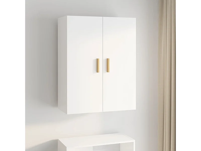 Armoire murale suspendue Blanc 69,5x34x90 cm