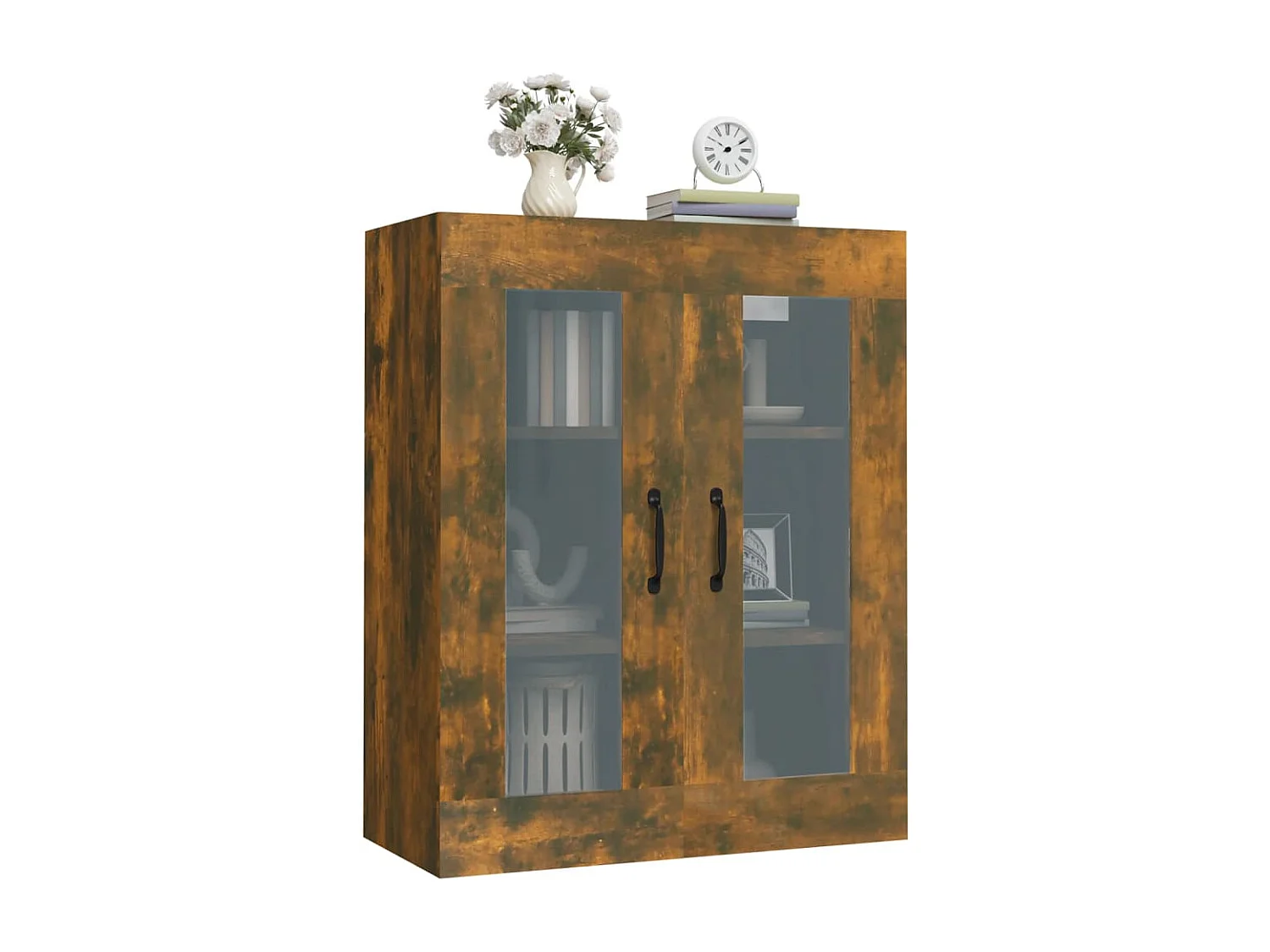 Hangkast 69,5x34x90 cm gerookt eikenkleurig