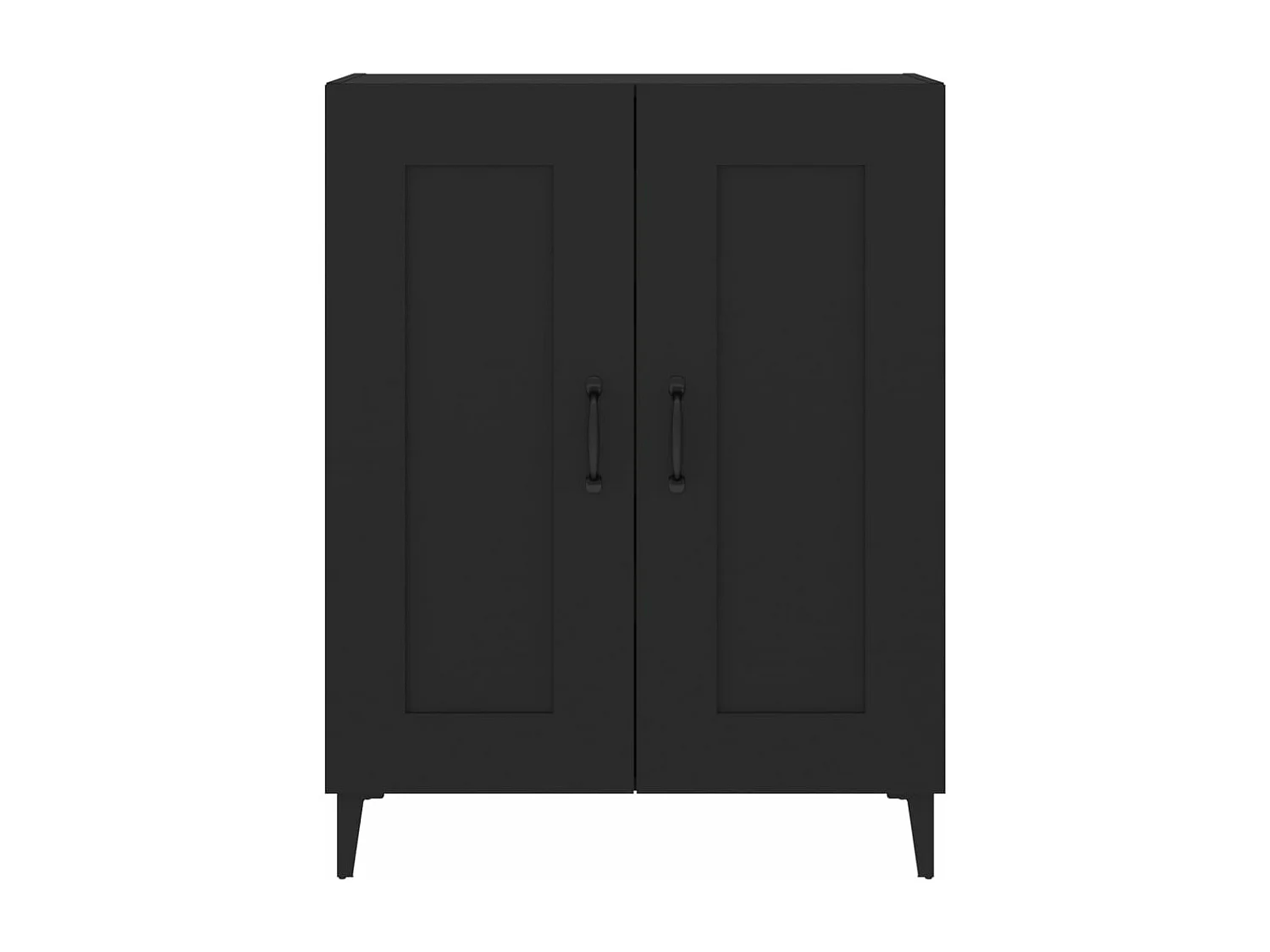 Buffet Noir 69,5x34x90 cm Bois d'ingénierie