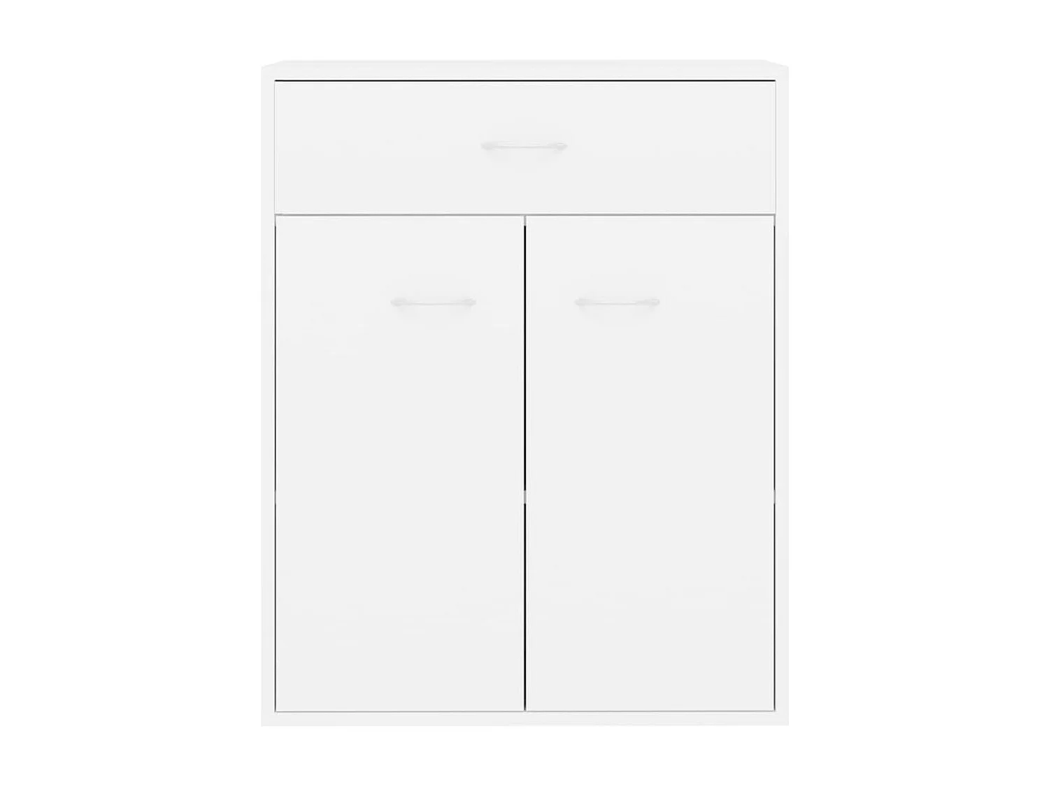 Dressoir 60x30x75 cm bewerkt hout wit