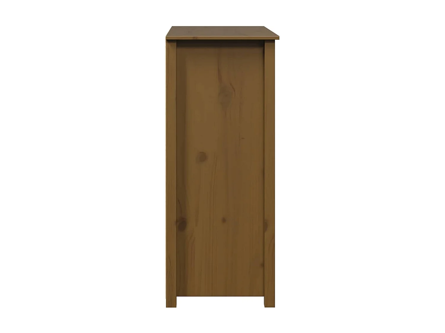 Hoge kast 83x41,5x100 cm massief grenenhout honingbruin