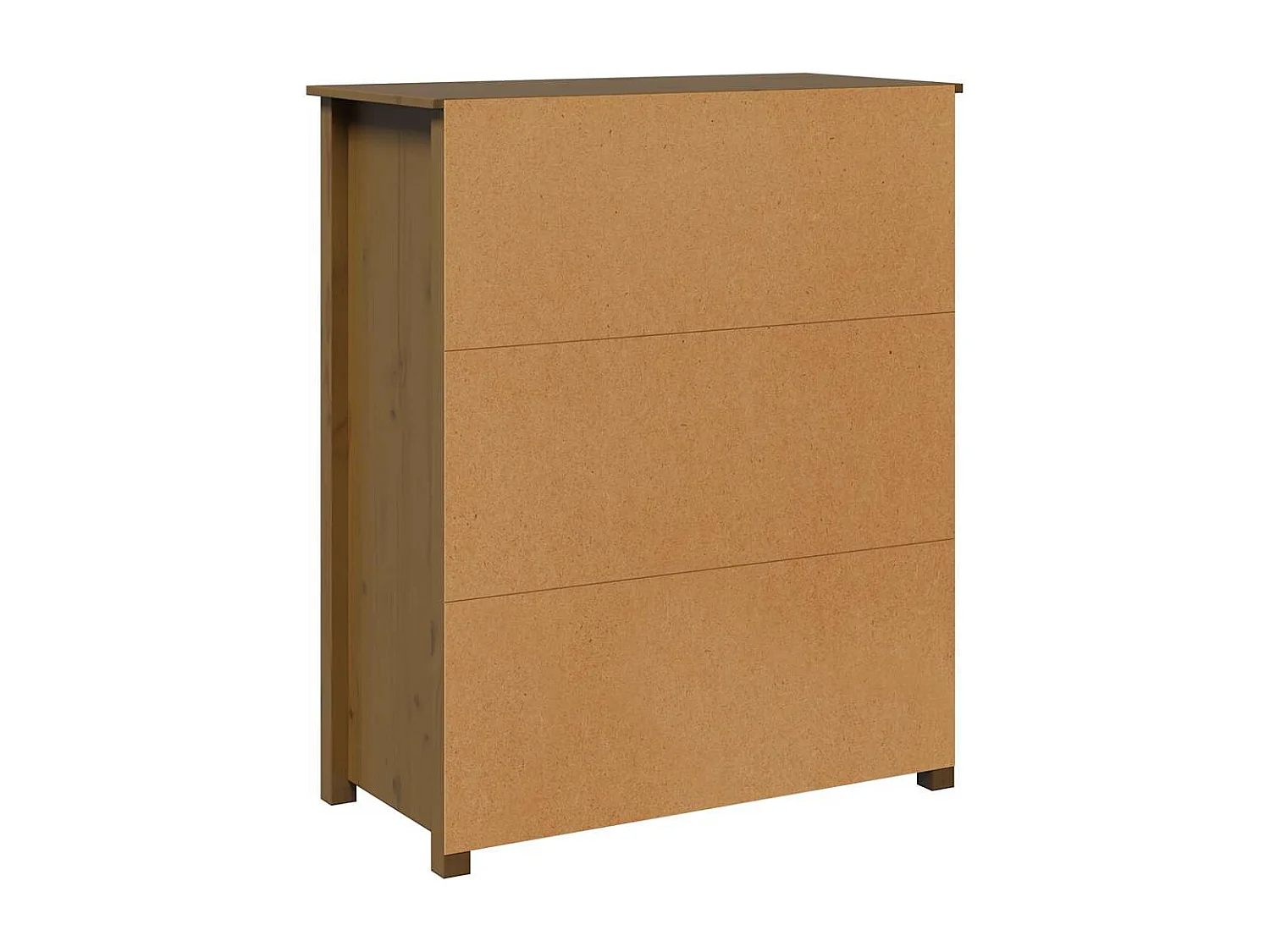 Hoge kast 83x41,5x100 cm massief grenenhout honingbruin