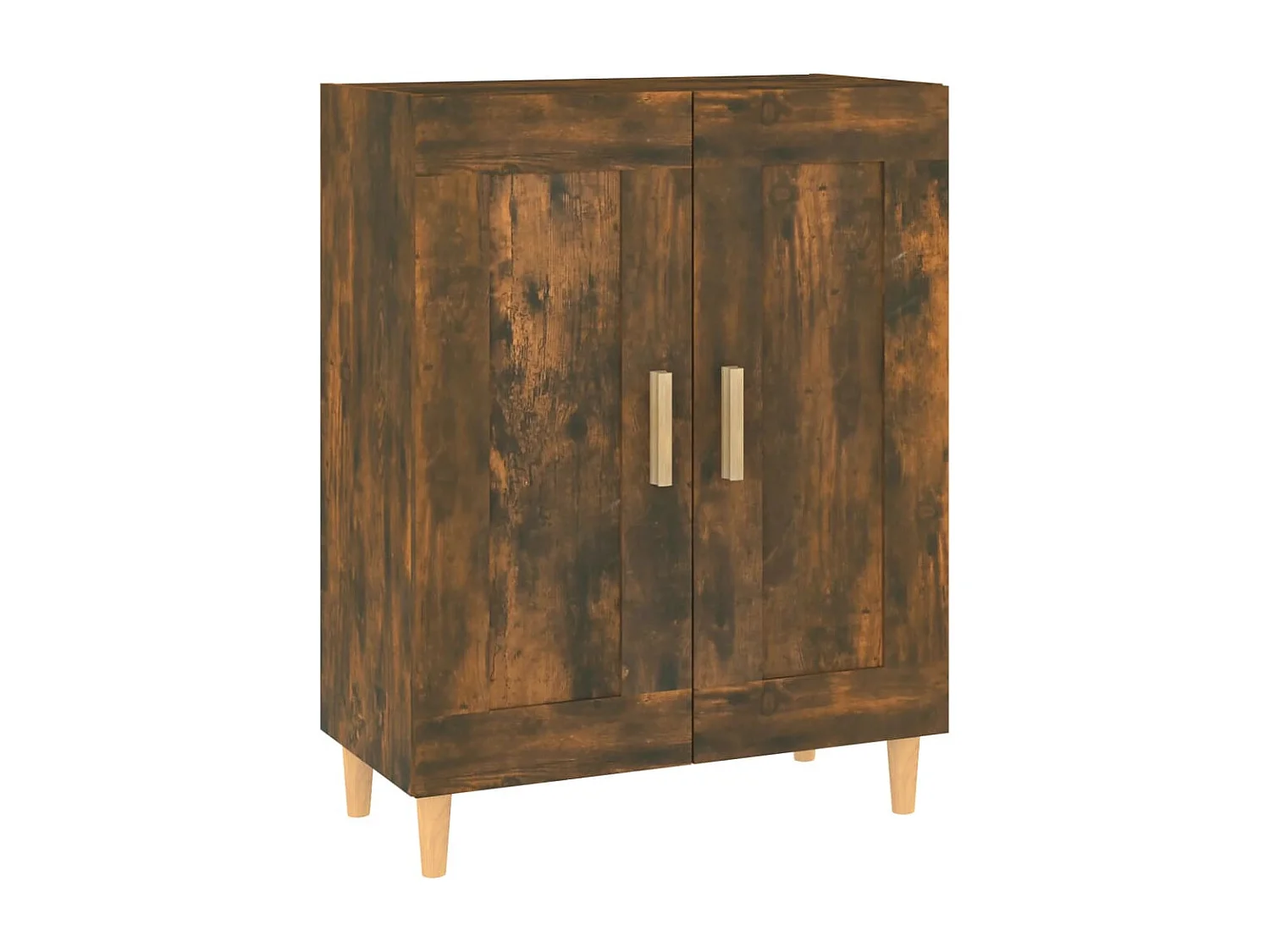 Buffet Chêne fumé 69,5x34x90 cm Bois d'ingénierie