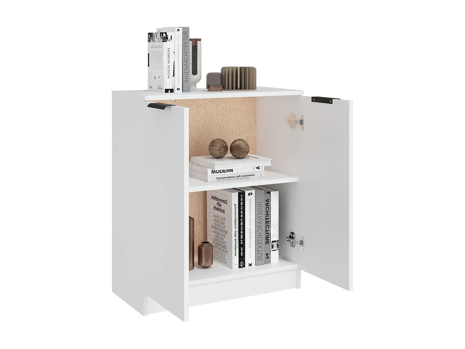 Buffet Blanc 60x30x70 cm Bois d'ingénierie