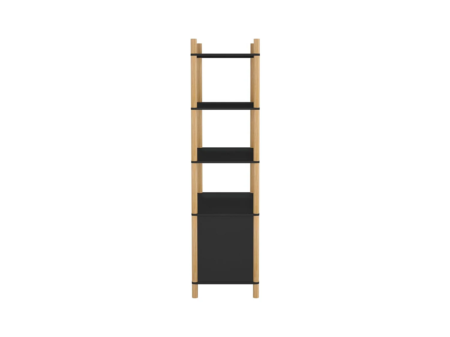 Buffet haut Noir 80x40x153 cm Bois d'ingénierie