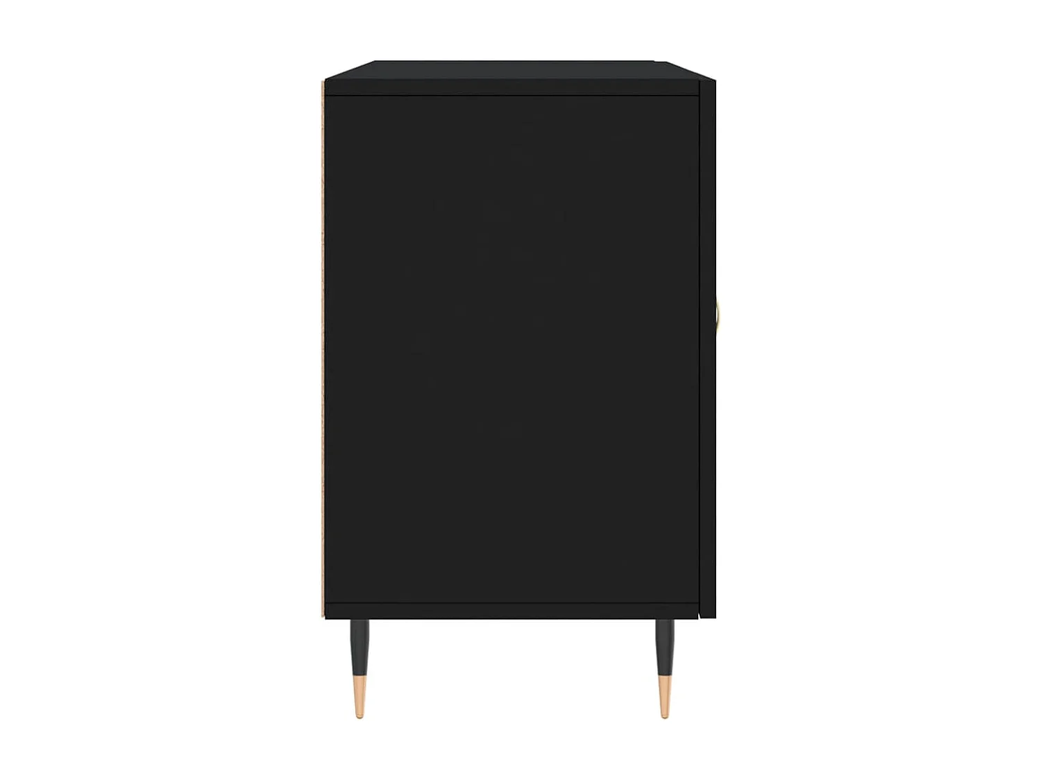 Buffet noir 100x36x60 cm bois d'ingénierie