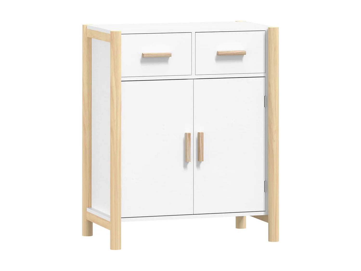 Buffet Blanc 62x38x75 cm Bois d'ingénierie