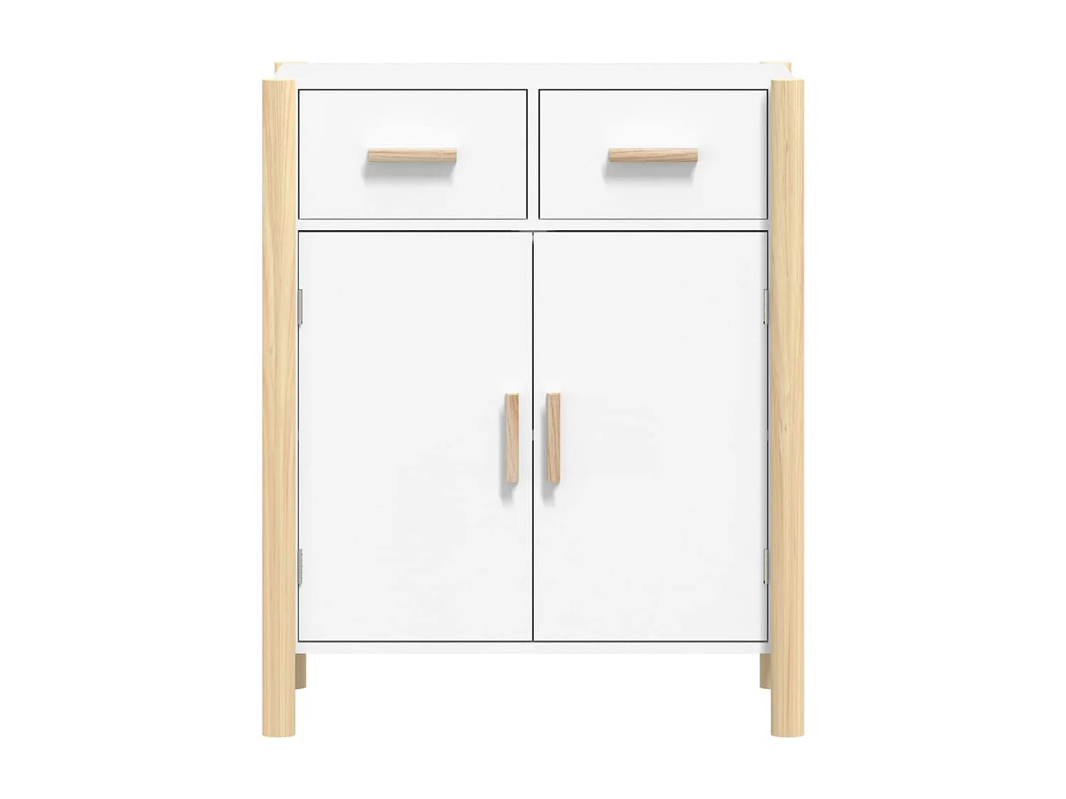 Buffet Blanc 62x38x75 cm Bois d'ingénierie