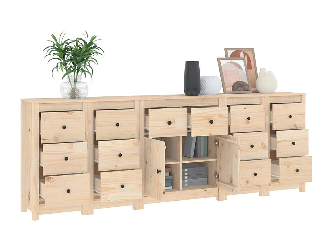 Aparador 230x35x80 madeira de pinho maciça