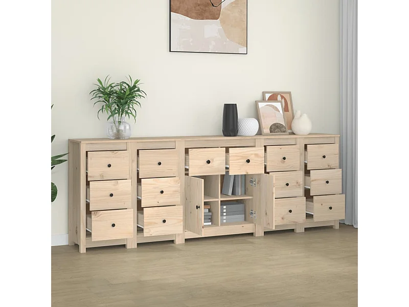 Aparador 230x35x80 madeira de pinho maciça