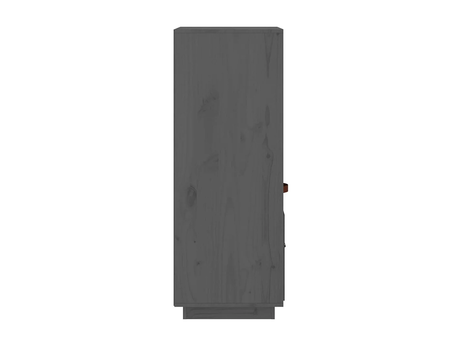 Buffet haut Gris 34x40x108,5 cm Bois massif de pin