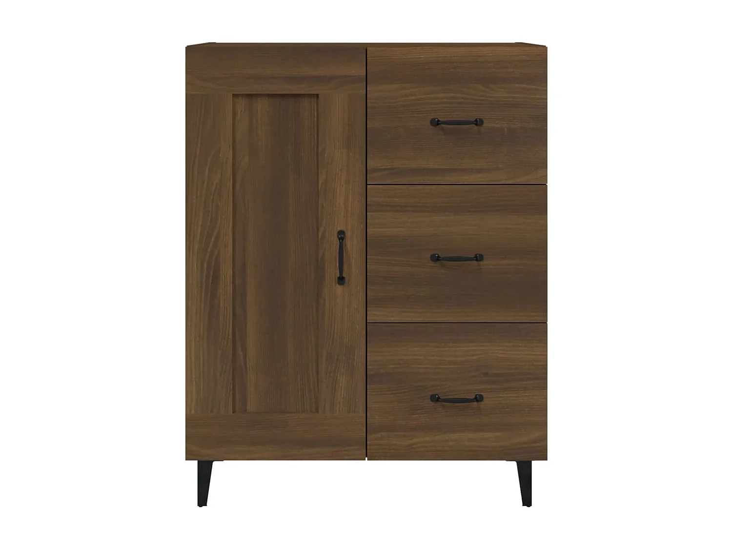 Credenza Rovere Marrone 69,5x34x90 cm in Legno Multistrato