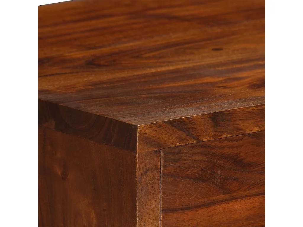 Aparador de madera maciza de acacia 115x35x86 cm