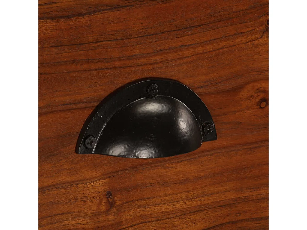 Aparador de madera maciza de acacia 115x35x86 cm