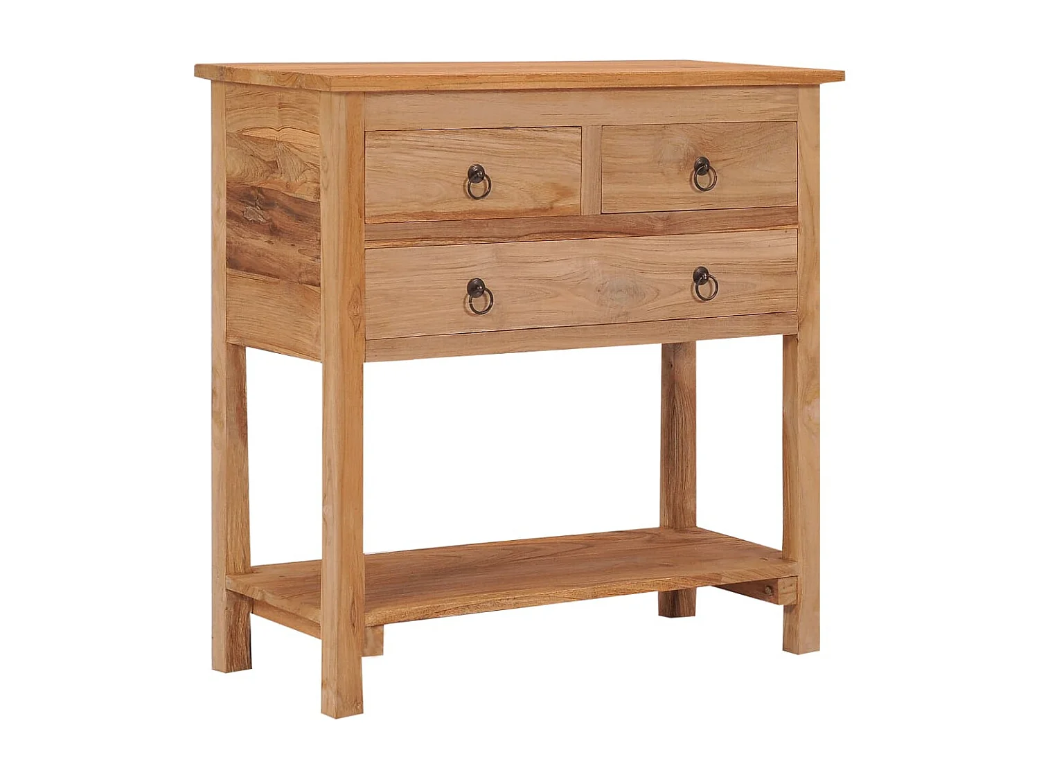 Buffet 78x35x80 cm bois de teck massif