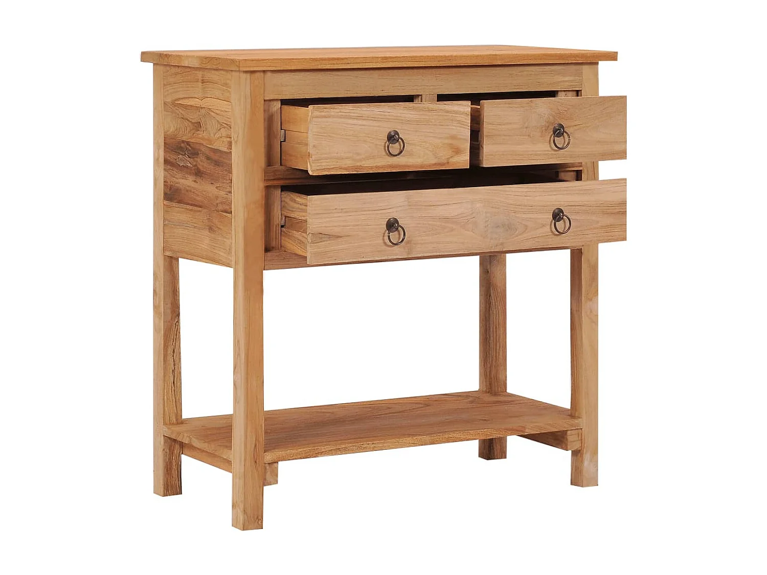 Buffet 78x35x80 cm bois de teck massif
