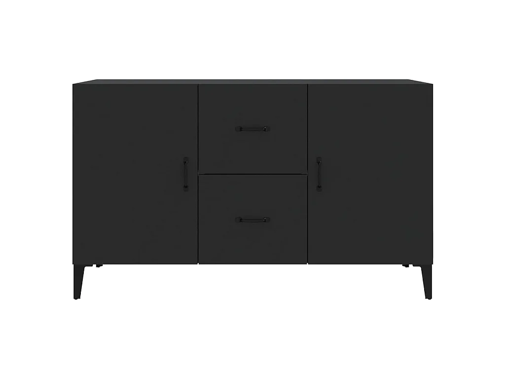 Dressoir 100x36x60 cm bewerkt hout zwart