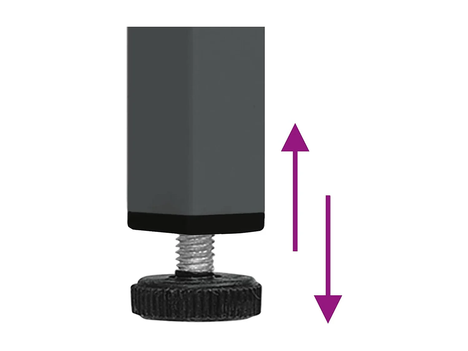 Dressoir 75x35x70 cm staal en gehard glas antracietkleurig