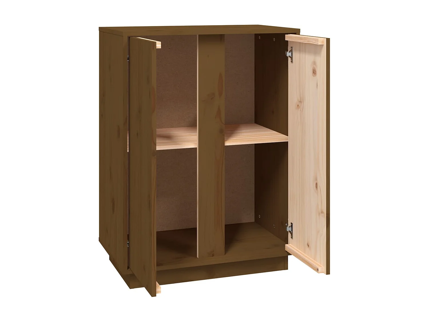 Sideboard Honigbraun 60x35x80 cm Massivholz Kiefer