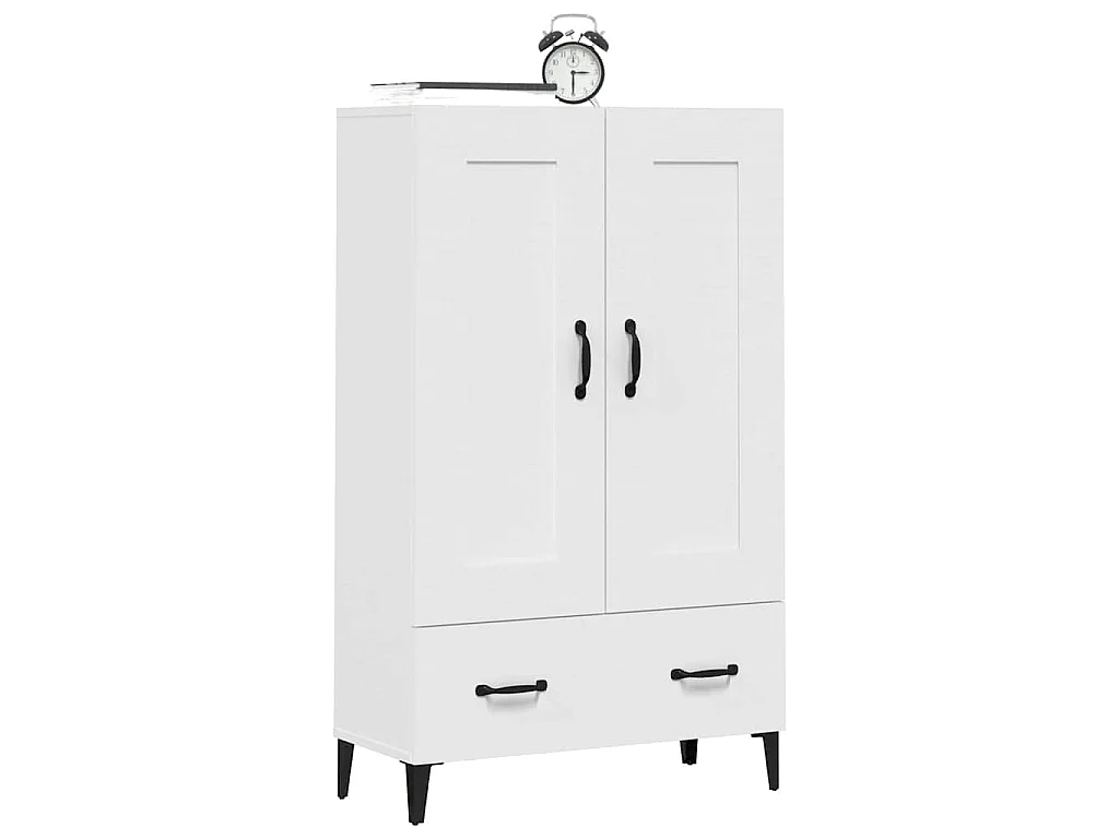 Buffet haut Blanc 70x31x115 cm Bois d'ingénierie
