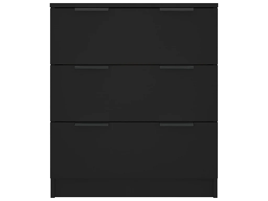 Dressoir 60x30x70 cm bewerkt hout zwart