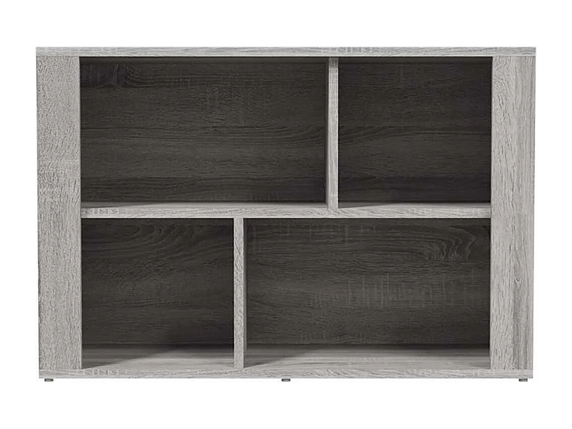 Dressoir 80x30x54 cm bewerkt hout grijs sonoma eikenkleurig