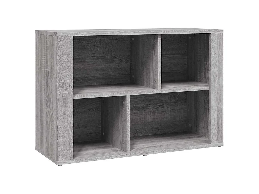 Dressoir 80x30x54 cm bewerkt hout grijs sonoma eikenkleurig