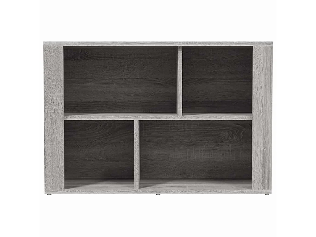 Dressoir 80x30x54 cm bewerkt hout grijs sonoma eikenkleurig