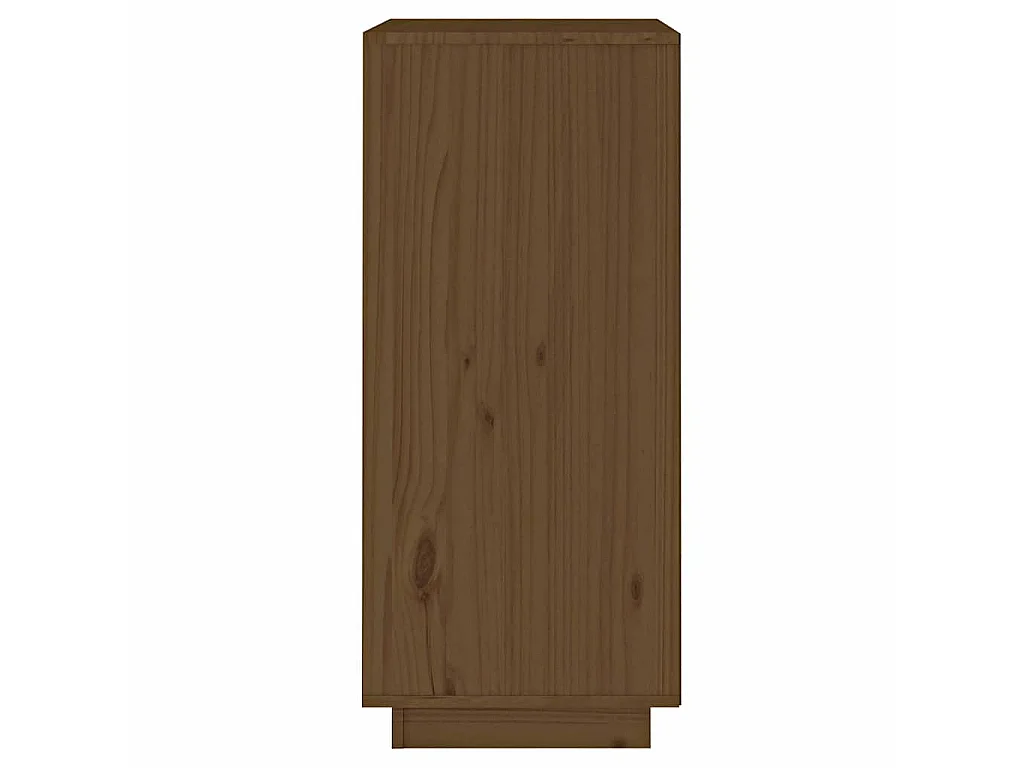 Buffet marron miel 38x35x80 cm bois massif de pin