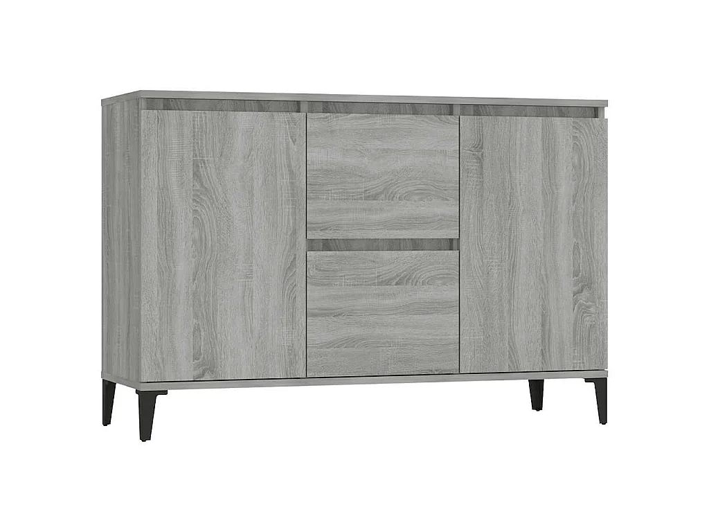 Buffet Sonoma gris 102x35x70 cm Bois d'ingénierie