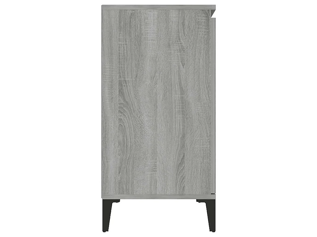 Buffet Sonoma gris 102x35x70 cm Bois d'ingénierie