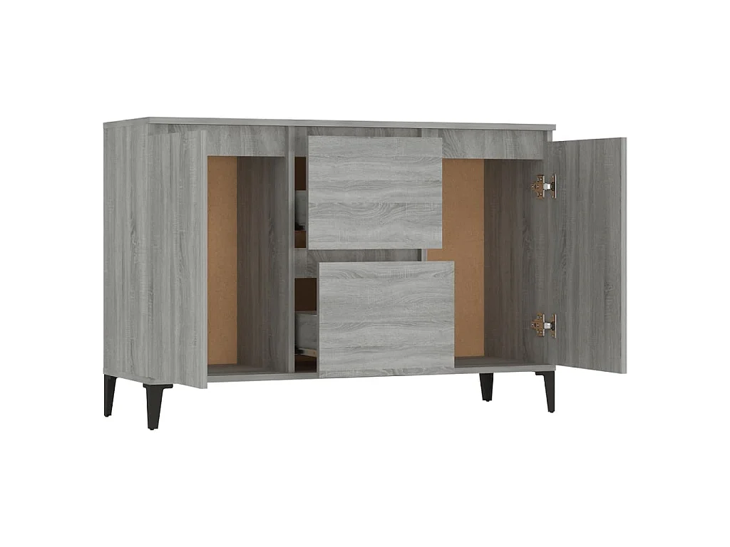 Buffet Sonoma gris 102x35x70 cm Bois d'ingénierie