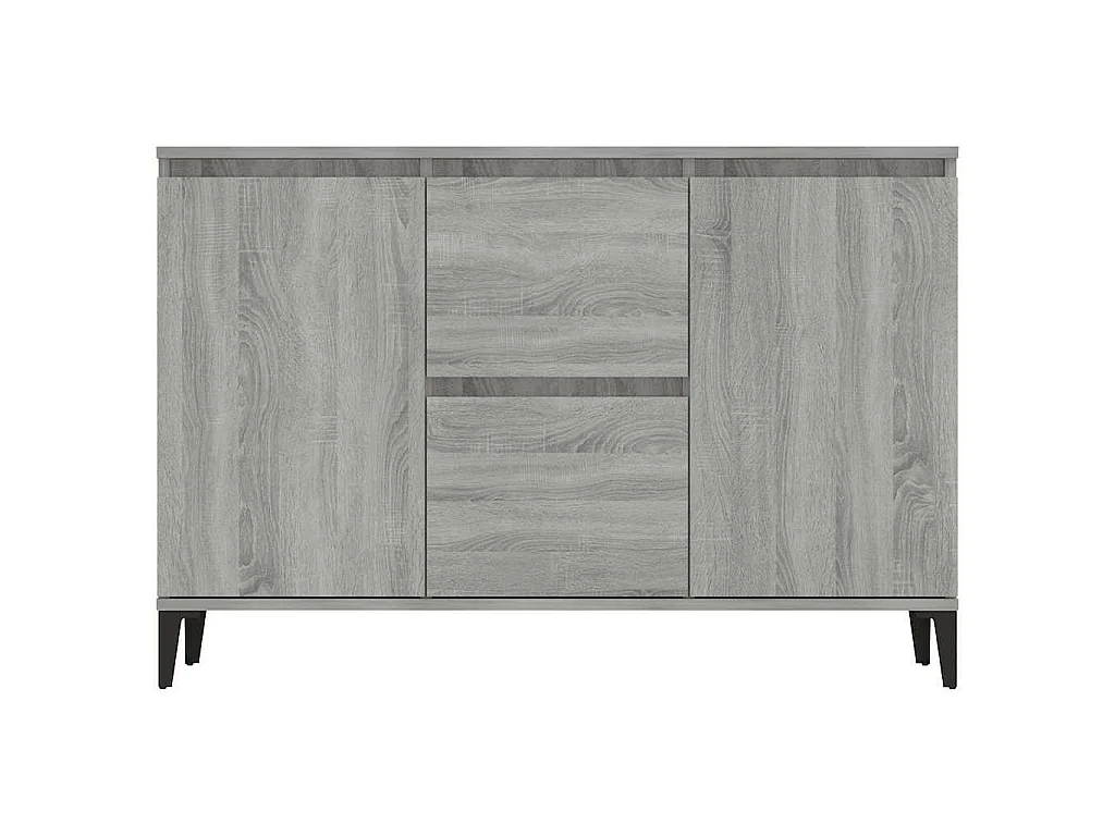 Aparador de madera contrachapada gris Sonoma 102x35x70 cm