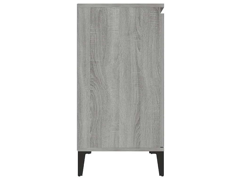 Aparador de madera contrachapada gris Sonoma 102x35x70 cm