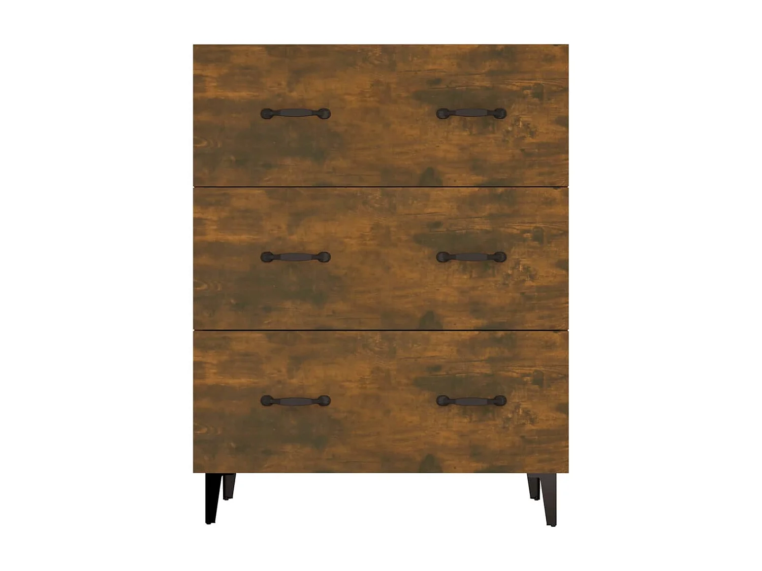 Buffet chêne fumé 69,5x34x90 cm bois d'ingénierie
