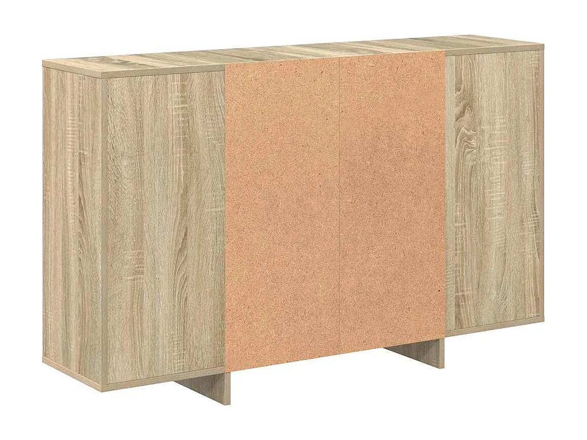 Buffet chêne sonoma 120x30x75 cm bois d'ingénierie